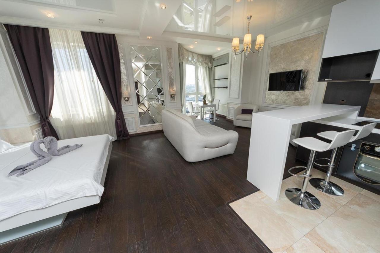 Exquisite Panoramic Views Apartment Dnipro Embankment Kiev Exterior foto
